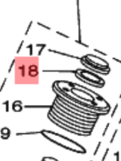 64E-4384J-00 . SEAL, TRIM DOWN