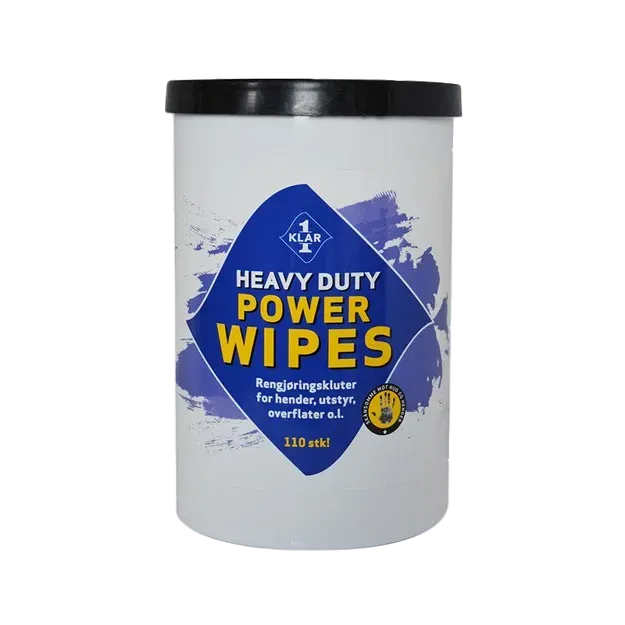Heavy Duty Power Wipes – 110 stk.