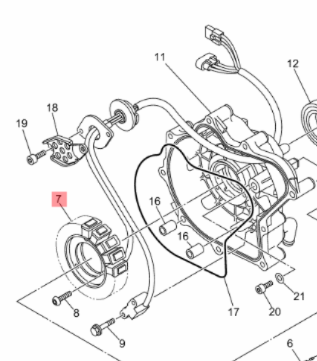 Yamaha 6ET-81410-02 Stator 1.9L 2024+