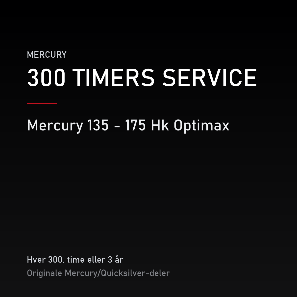 Mercury 135 - 175 Hk Optimax 300 Timers Kit