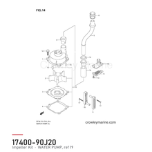 Impeller Kit 17400-90J20 – tegning