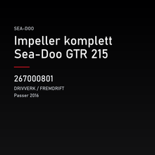 Impeller komplett Sea-Doo GTR 215 – Sea-Doo 267000801