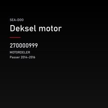 Deksel motor – Sea-Doo 270000999