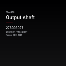 Output shaft – Sea-Doo 278003027