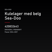 Kulelager med belg Sea-Doo – Sea-Doo 420832643