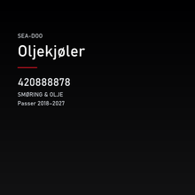 Oljekjøler – Sea-Doo 420888878