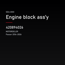 Engine block ass'y – Sea-Doo 420894026