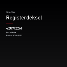 Registerdeksel – Sea-Doo 420912261