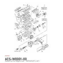 Yamaha Pakningssett Motor 6CS-W0001-00 – tegning