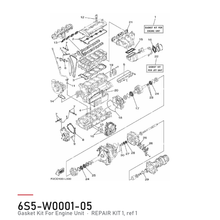 Yamaha Pakningssett Motor 6S5-W0001-05 – tegning