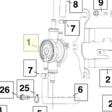 Evinrude øvre fuel lift pumpe 5010745 – pump assembly