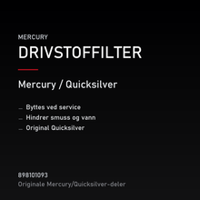 Quicksilver drivstoffilter 898101093 – Mercury – produktkort