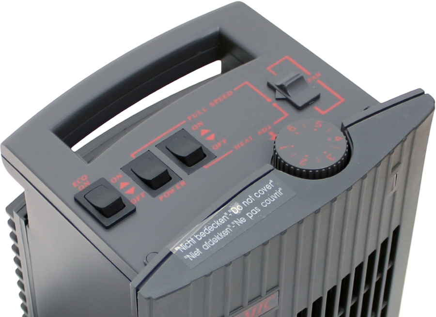 Vifteovn keramisk 230V 460–1500 W