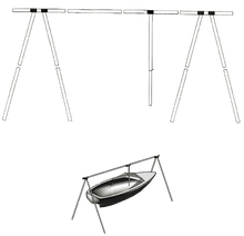 Bakkestativ i aluminium m/bag