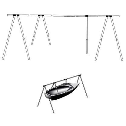 Bakkestativ i aluminium m/bag