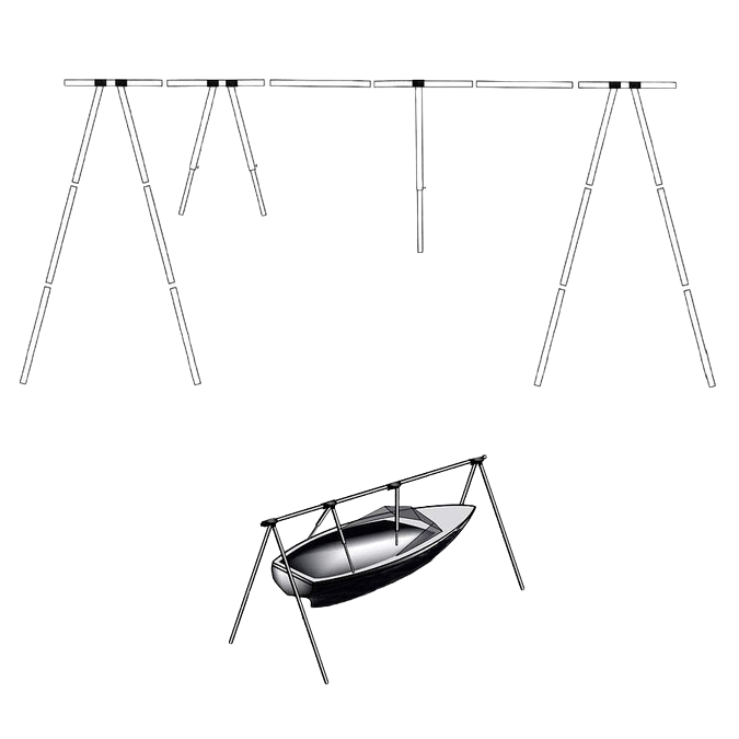 Bakkestativ i aluminium m/bag