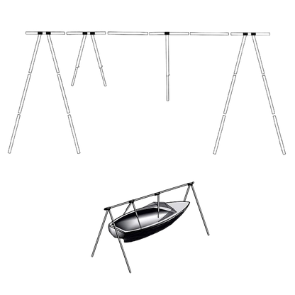 Bakkestativ i aluminium m/bag