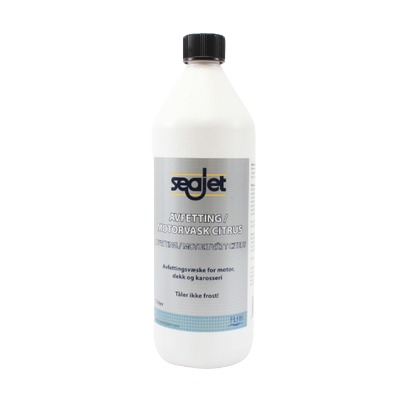 Seajet Motorvask m/citrus 1L – Vannbasert avfettingsmiddel