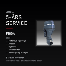 Yamaha F100A – Yamaha F100A (2003) – 5-års service