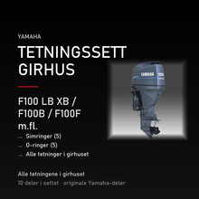 Yamaha F100B – Yamaha F100 LB XB / F100B / F100F m.fl. – tetningssett girhus