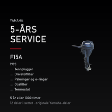 Yamaha F15A – Yamaha F15A (1998) – 5-års service