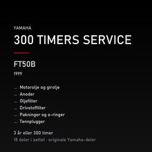 Yamaha FT50B (1999) – 300 timers service – innhold i settet