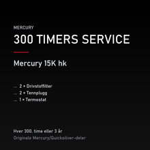 Mercury 2-takt servicekit 300 timer – 15K hk – servicekit