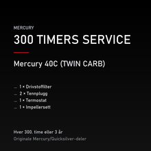 Mercury 2-takt servicekit 300 timer – 40C (TWIN CARB) – servicekit