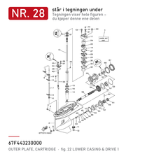 Yamaha Ytterplate kassett 67F-44323-00