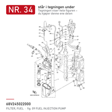 Yamaha Drivstoffilter 68V-24502-20