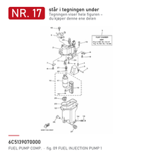 Yamaha Drivstoffpumpe (VST) 6C5-13907-00