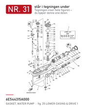 Yamaha Pakning 6E5-44315-A0