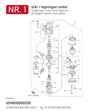 Yamaha Startmotor 6EM-81800-02
