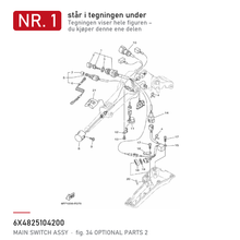 Yamaha Hovedbryter 6X4-82510-42