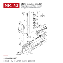Yamaha O-ring girhus 93210-86M39-00
