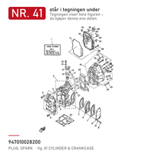 Yamaha Tennplugg 94701-00282-00