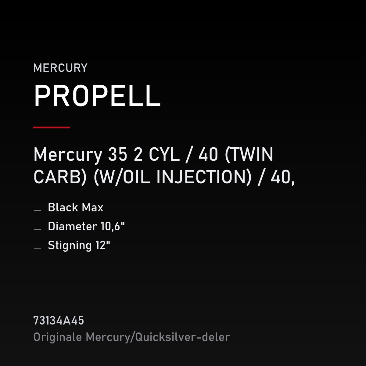 Propell Black Max 10,6 x 12 – propell