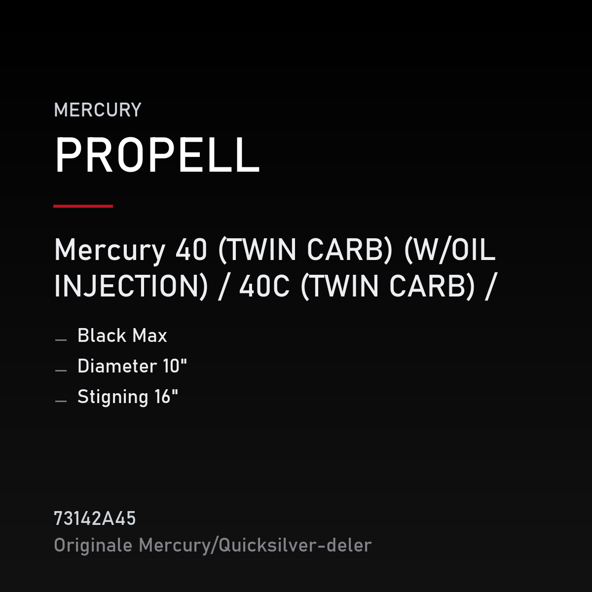 Propell Black Max 10 x 16 – propell