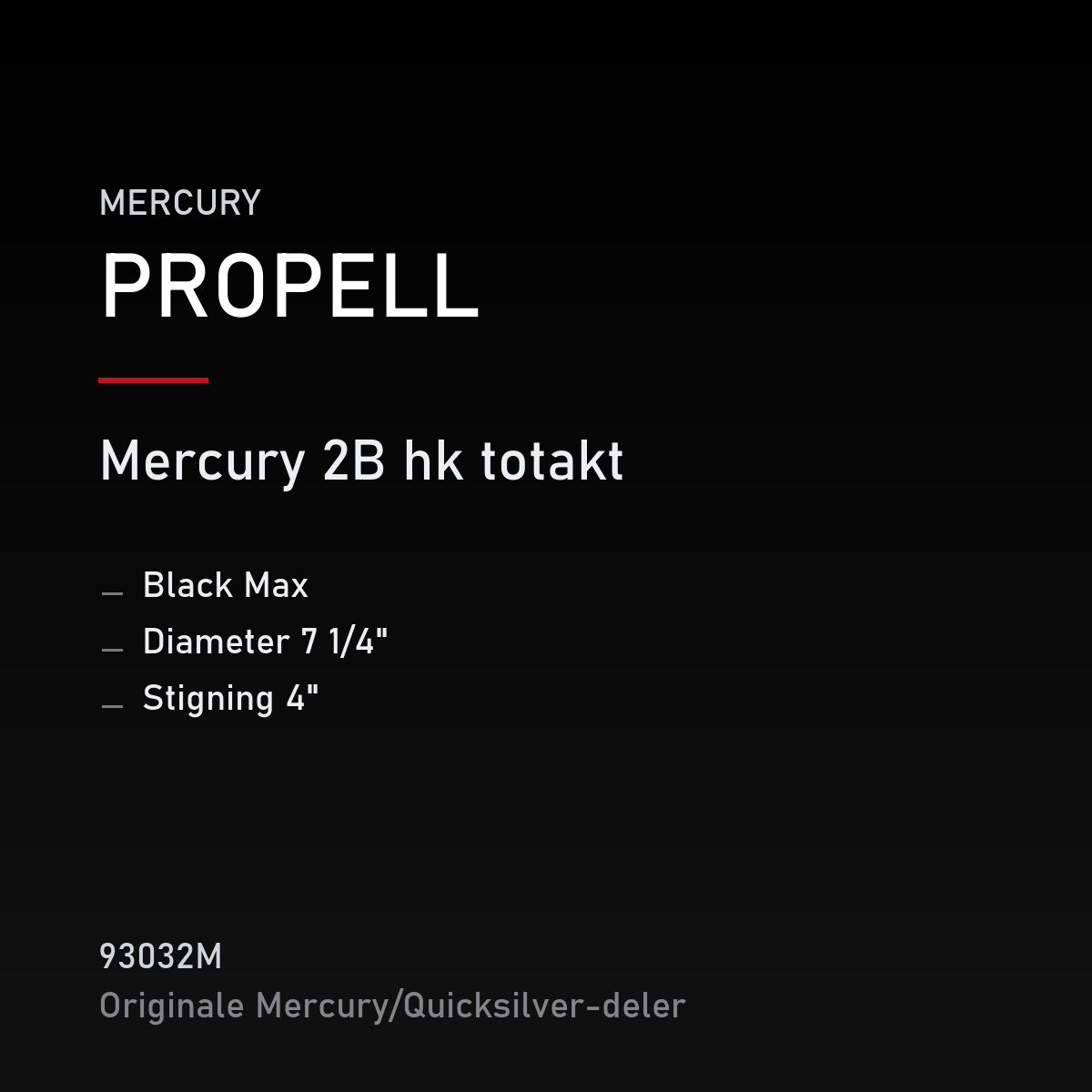 Propell Black Max 7 1/4 x 4 – propell