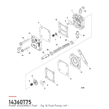 Quicksilver Drivstoffpumpe 14360T75 – Mercury – tegning fra Mercurys delekatalog