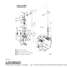 Quicksilver Impeller 42038Q02 – Mercury – tegning fra Mercurys delekatalog