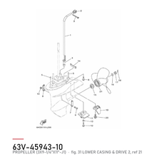 Yamaha Propell 63V-45943-10 – tegning fra Yamahas delekatalog