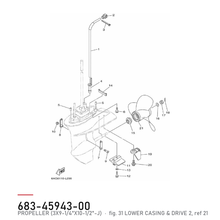 Yamaha Propell 683-45943-00 – tegning fra Yamahas delekatalog
