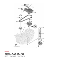 Yamaha Registerreim 6FM-46241-00 – tegning fra Yamahas delekatalog