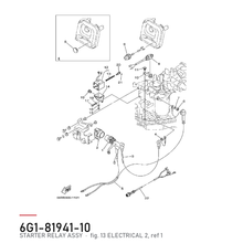Yamaha Relé 6G1-81941-10 – tegning fra Yamahas delekatalog