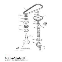 Yamaha Registerreim 6G8-46241-00 – tegning fra Yamahas delekatalog