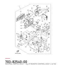 Yamaha NEUTRAL SWITCH ASSY 703-82540-00 – tegning fra Yamahas delekatalog