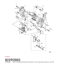 Quicksilver Anode 823912002 – Mercury – tegning fra Mercurys delekatalog