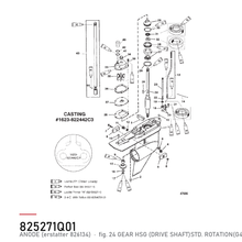 Quicksilver Anode 825271Q01 – Mercury – tegning fra Mercurys delekatalog
