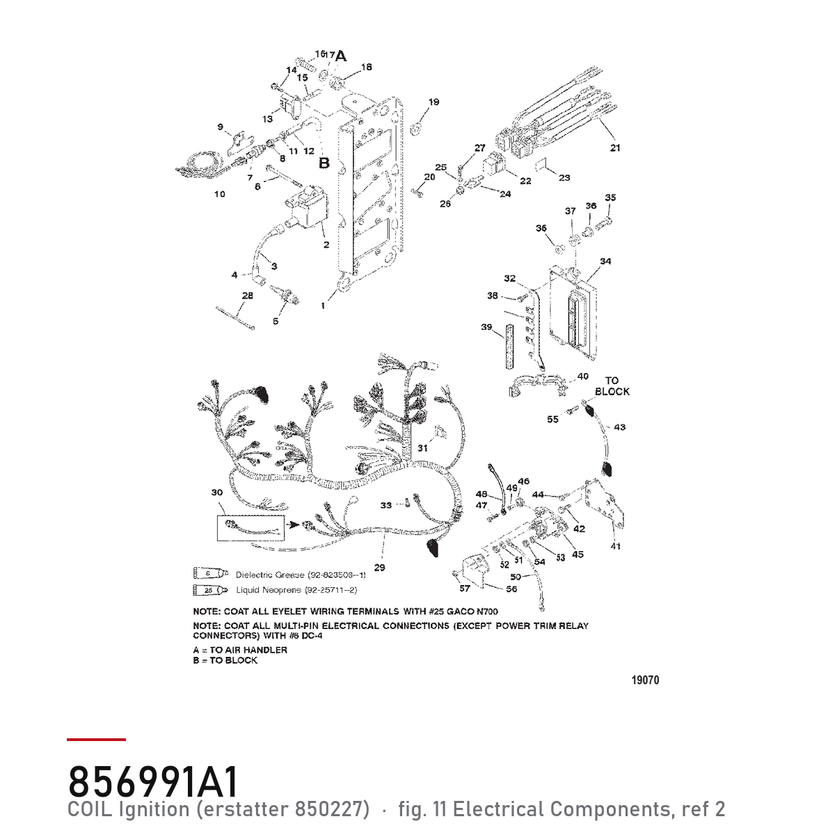 Quicksilver Tennspole 856991A1 – Mercury – tegning fra Mercurys delekatalog